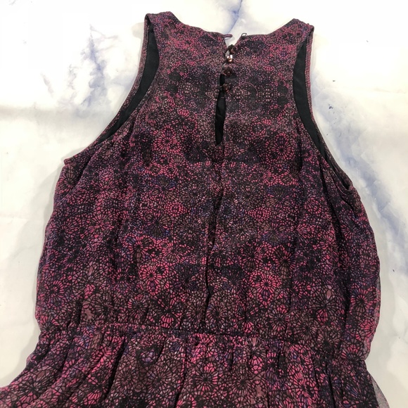 Ella Moss Purple Silk Enchantress Sleeveless Dress - Picture 3 of 8